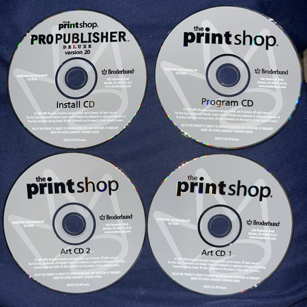 Printshop Publisher Deluxe V.20 (4 Disc)